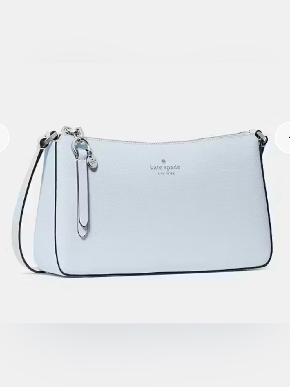 kate spade NWT light pale blue leather crossbody bag purse